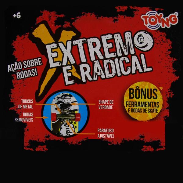 Imagem de Skate de Dedo Extremo e Radical Shape Sortido com Acessórios - Toyng