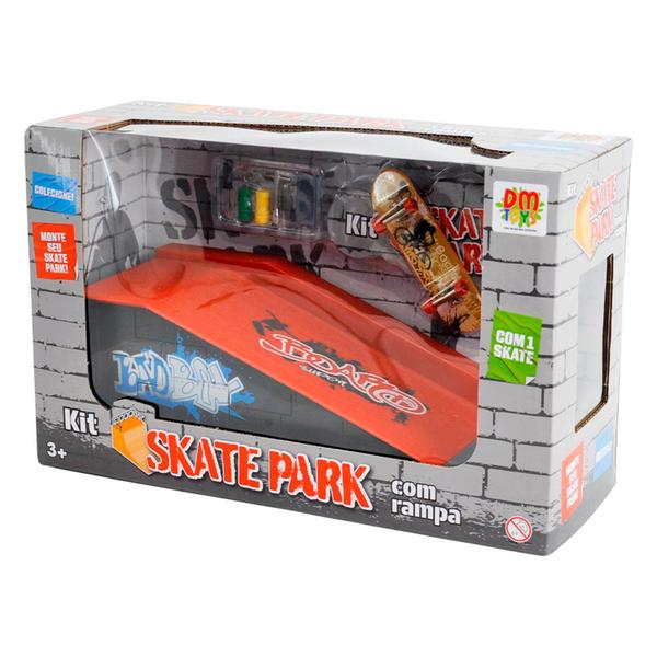 Imagem de Skate De Dedo Fingerboard Com Rampa Modular Skate Park - Dm Toys