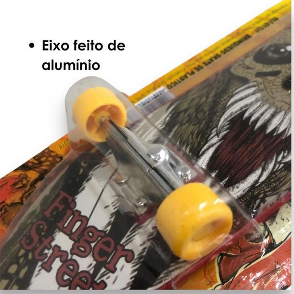 Imagem de Skate De Dedo Grande 27cm Truck Alumínio Brinquedo Extremo E Radical Infantil - Elite