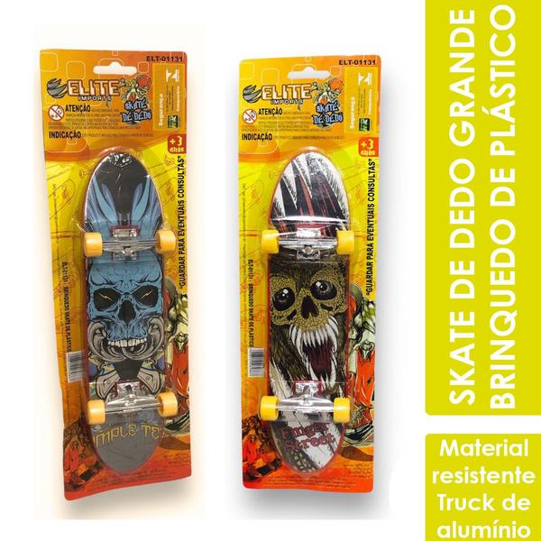 Imagem de Skate De Dedo Grande 27cm Truck Alumínio Brinquedo Extremo E Radical Infantil - Elite