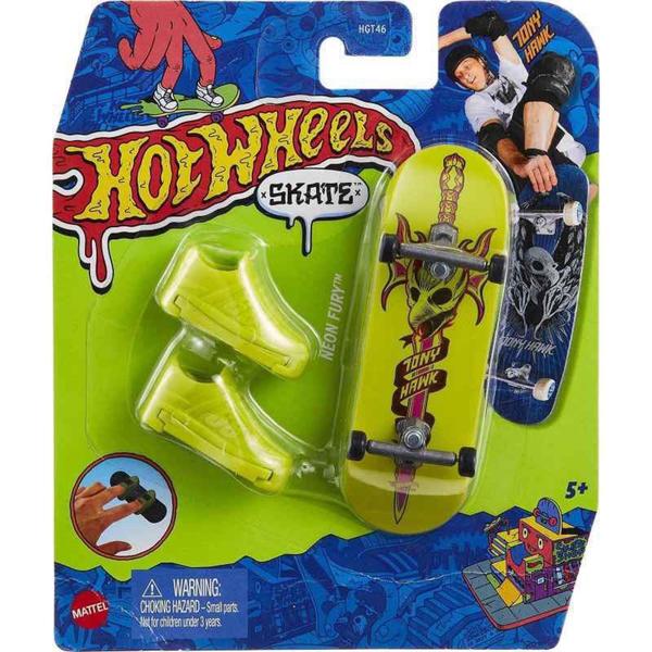 Skate de Dedo - Hot Wheels - Tony Hawk - Sortido - Mattel Imagem de Skate de Dedo - Hot Wheels - Tony Hawk - Sortido - Mattel