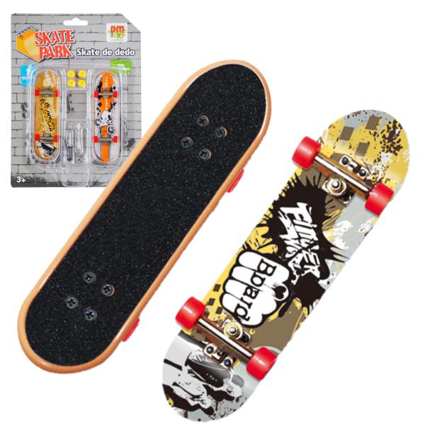 Imagem de Skate de Dedo Kit 2 Fingerboard  Truck Metal Com Ferramentas DMT6687