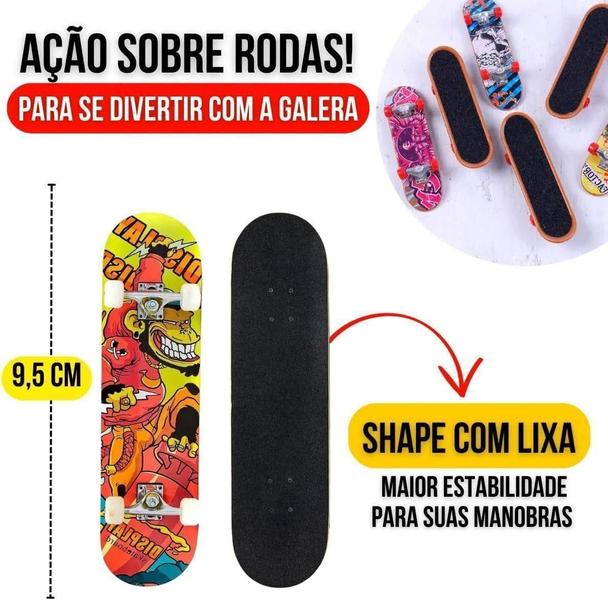 Skate De Dedo Kit Com 5 - Park Street - Brinkzania Bar022 Imagem de Skate De Dedo Kit Com 5 - Park Street - Brinkzania Bar022