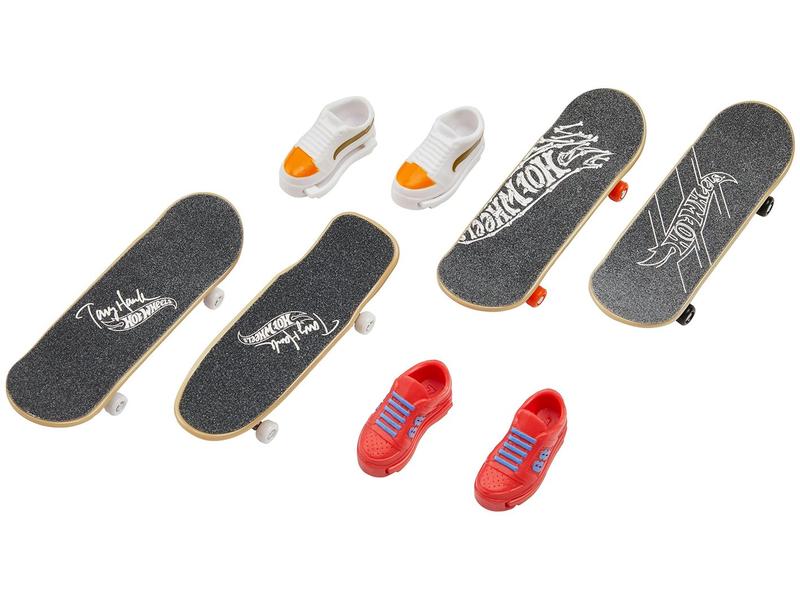Skate de Dedo Mattel Hot Wheels Tricked Out Pack - 4 Unidades com Acessórios Imagem de Skate de Dedo Mattel Hot Wheels Tricked Out Pack