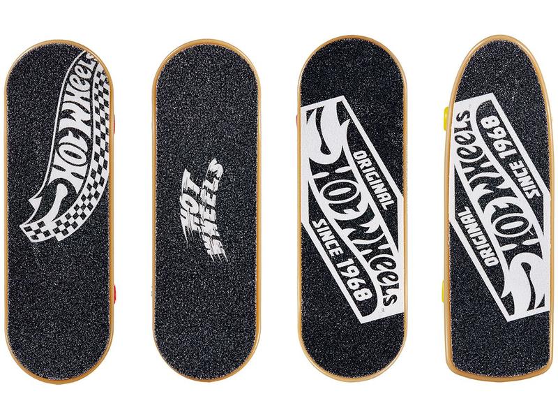 Skate de Dedo Mattel Hot Wheels Tricked Out Pack - 4 Unidades com Acessórios Imagem de Skate de Dedo Mattel Hot Wheels Tricked Out Pack