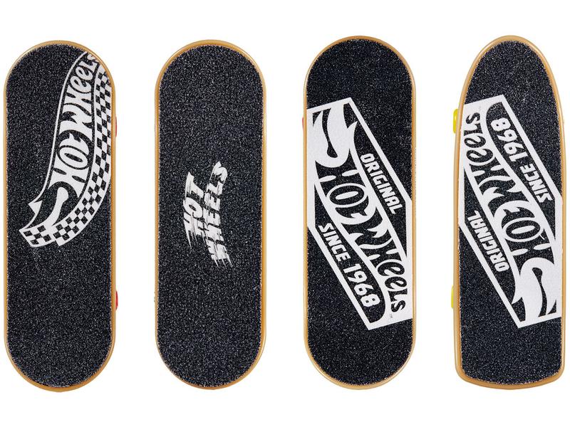 Skate de Dedo Mattel Hot Wheels Tricked Out Pack - 4 Unidades com Acessórios Imagem de Skate de Dedo Mattel Hot Wheels Tricked Out Pack