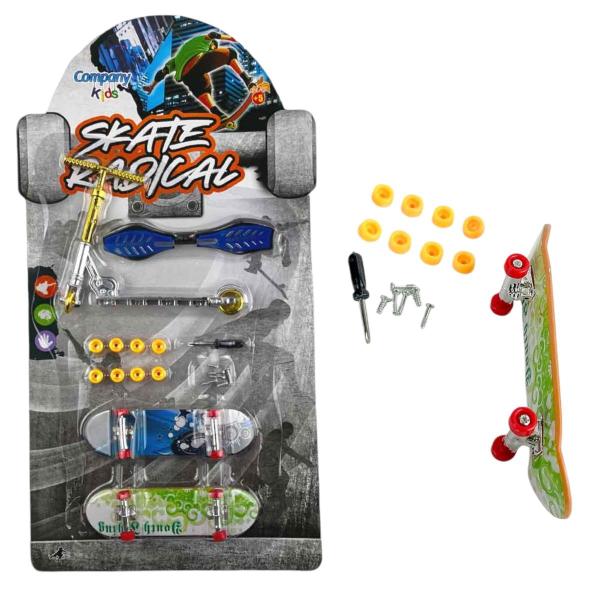 Imagem de Skate De Dedo Patinete Acessórios Dedos Radical  Waveboard