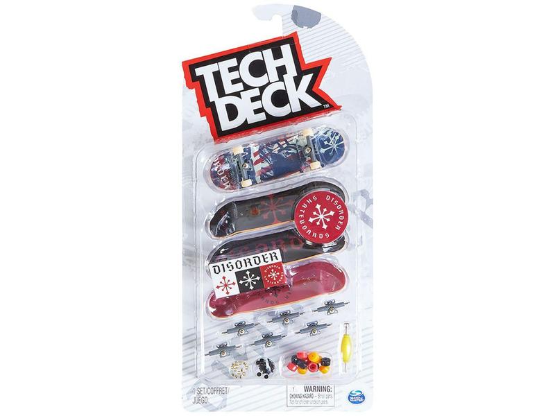 Imagem de Skate de Dedo Sunny Brinquedos Tech Deck Ultra DLX - 9,5cm 4 Unidades com Acessórios