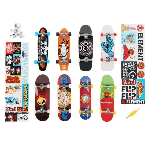 Imagem de Skate de Dedo Tech Deck Pack Especial Aniversário 8 Skates