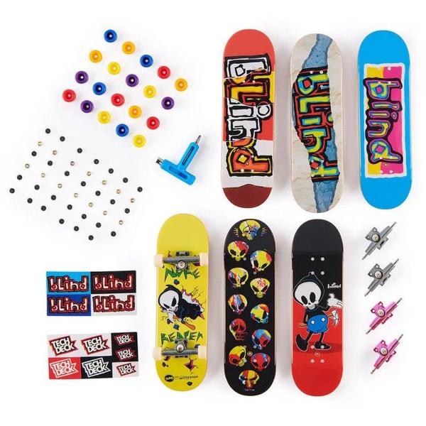 Imagem de Skate Dedo Tech Deck Sk8 Shop Pack c/ 6 colorido Sunny 2892