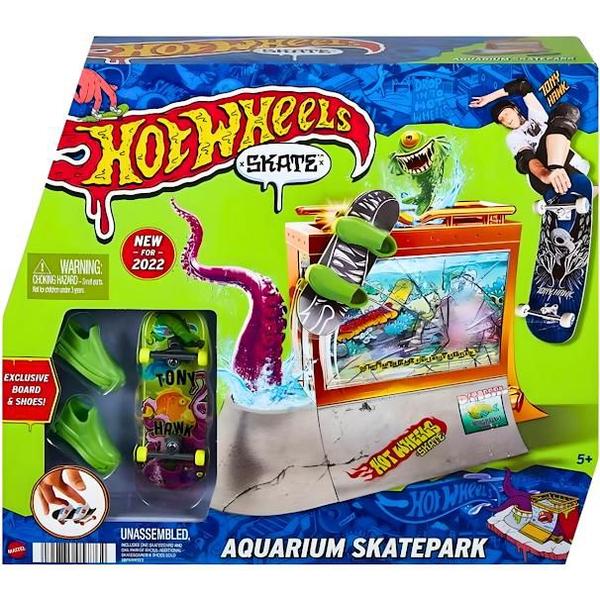 Imagem de Skate E Rampa Hot Wheels Skatepark Aquário HGT93 Mattel