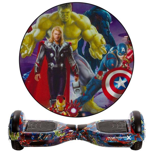 Imagem de Skate Eletrico 6,5" Avengers HoverboardX com Led e Bolsa