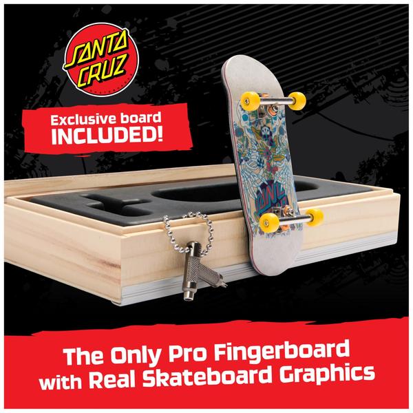 Imagem de Skate Finger TECH DECK Santa Cruz Pro Series com monitor