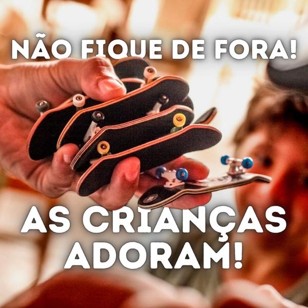 Imagem de Skate Fingerboard De Dedo Lixa Rolamento + Peças Brinquedo