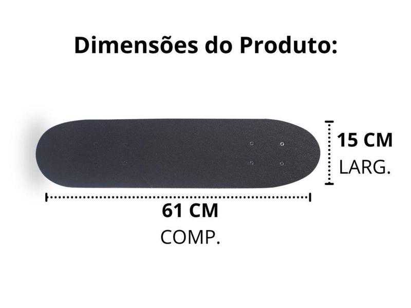 Imagem de Skate Infantil 24 Polegadas Com Kit De Proteção Capacete - IMPORTWAY