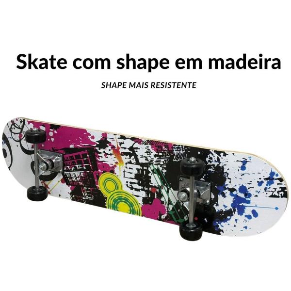 Imagem de Skate Infantil 31 Iniciante Montado Completo com Kit de Proteção Importway Bw-014kc City