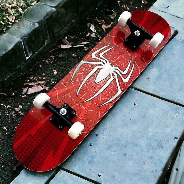 Imagem de Skate Infantil Homem Spider Aranha Skat Desenho Super Heroi