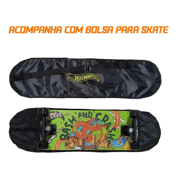 Imagem de Skate Infantil Hot Wheels C/ Bolsa De Transporte F0090-6 Fun