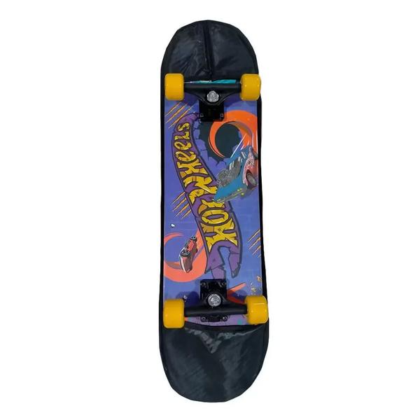 Imagem de Skate Infantil Hot Wheels Com Capa Protetora F00906 - Fun