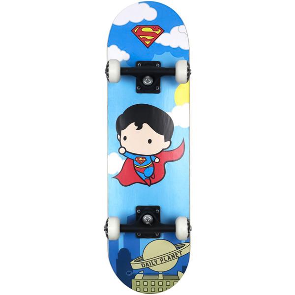 Imagem de Skate Infantil Liga da Justiça Chibi Para Criança de 6 Anos Até 60Kg Bel Fix