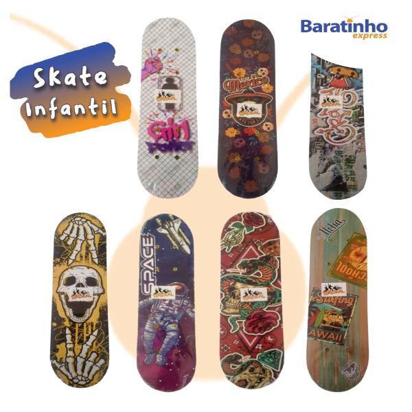 Imagem de Skate Infantil Radical Iniciante Sk8 Turma Do Skate 43 Cm