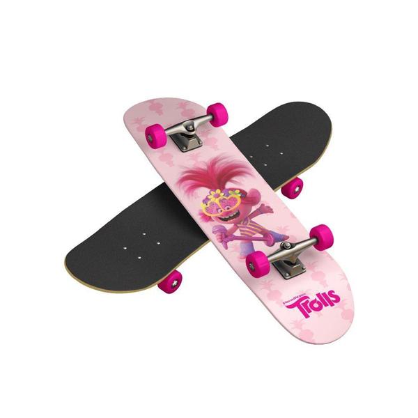 Imagem de Skate Infantil Trolls Poppy Pink Rosa - RicBrinc