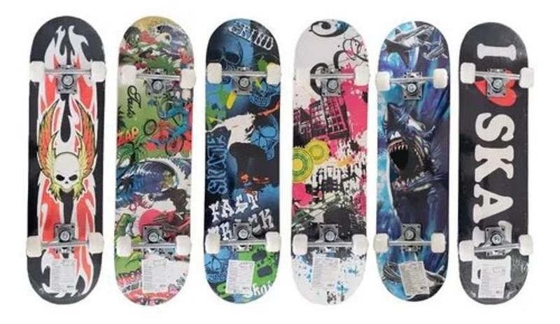 Imagem de Skate Infantil Varias Cores Com Lixa 78,5Cm