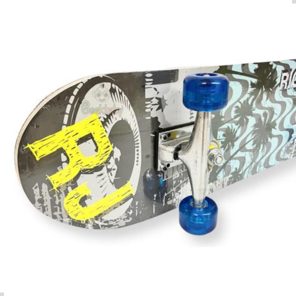 Imagem de Skate Madeira Shape Lixa Estampado Rodas 50mm Crianças 70KG