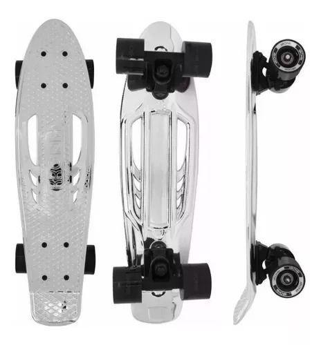 Imagem de Skate Mini Cruiser Kronik 666200 Cinza Cromado Cinza Cromado