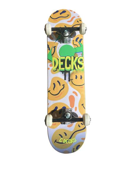 Imagem de Skate montado c decks emojis 7.75"