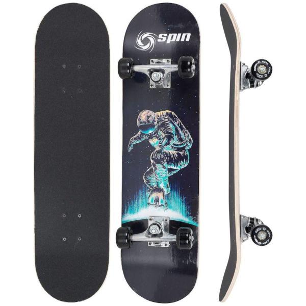 Imagem de Skate Montado Semi Profissional Skatetboard Spin Abec 9 Spaceman