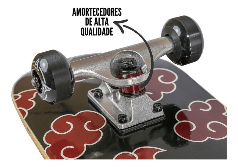 Imagem de Skate profissional street completo shape maple rolamento abec 7 lixa emborrachada