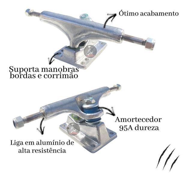 Imagem de Skate Semi Profissional Montado Abec 7 Anime Masculino 