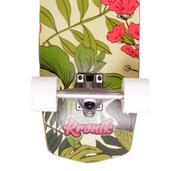 Imagem de Skate Simular Surf Profissional Swingboard Floral Longboard