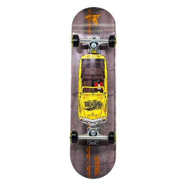 Imagem de Skate Traxart Profissional Lowrider Amarelo DZ-302