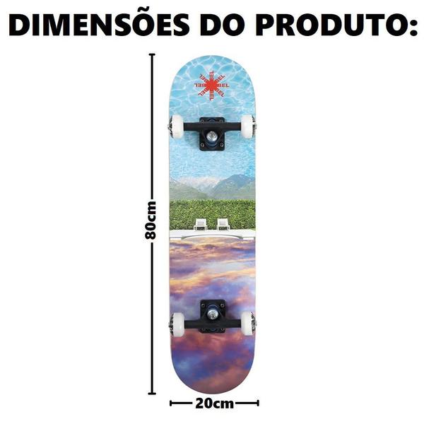 Imagem de Skateboard Semi Profissional Abec5 Varias Estampas Deck De Madeira Belfix