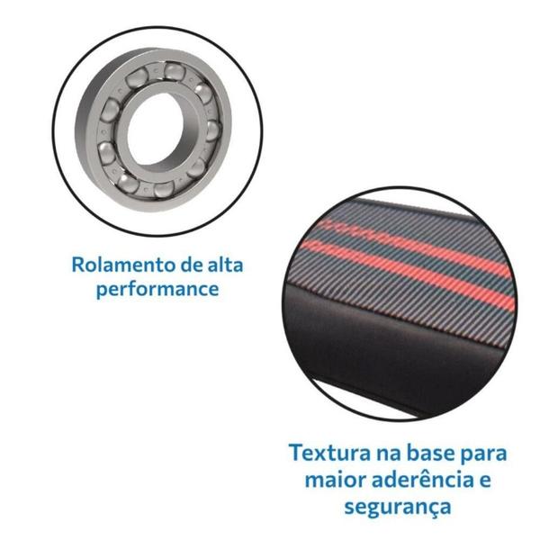 Imagem de Skatenet Bandeirante 1546 Led Dobrável 3 Rodas Guidão Com Regulagem Altura