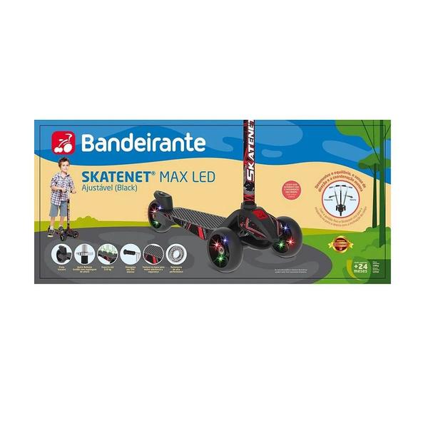 Imagem de Skatenet Max Led Ajustável - Black  Bandeirante