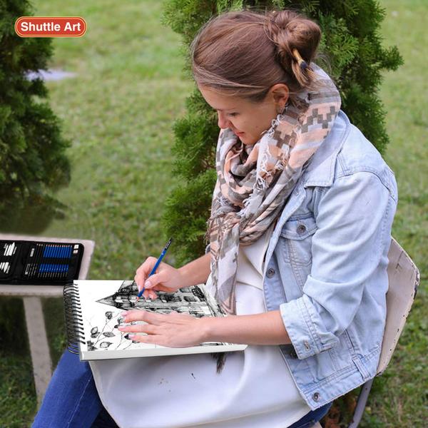 Imagem de Sketch Pad Shuttle Art 23x30cm, 260 folhas, 100 g/m², pacote com 2