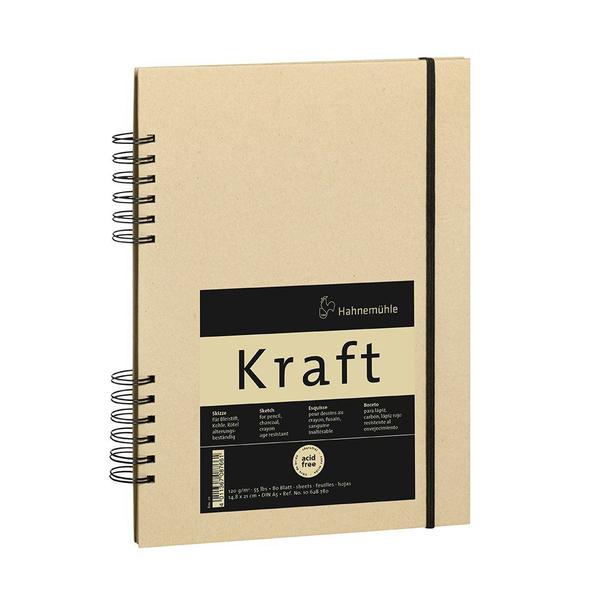 Imagem de Sketchbook Kraft 120g Meia Espiral A5 com 80 Folhas 10628780