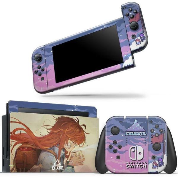 Imagem de Skin Adesivo Protetor Para Nintendo Switch Celeste B3