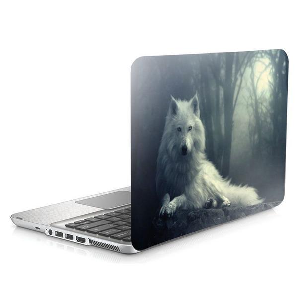 Imagem de Skin Adesivo Protetor para Notebook 15,6" Lobo Branco White Wolf b22