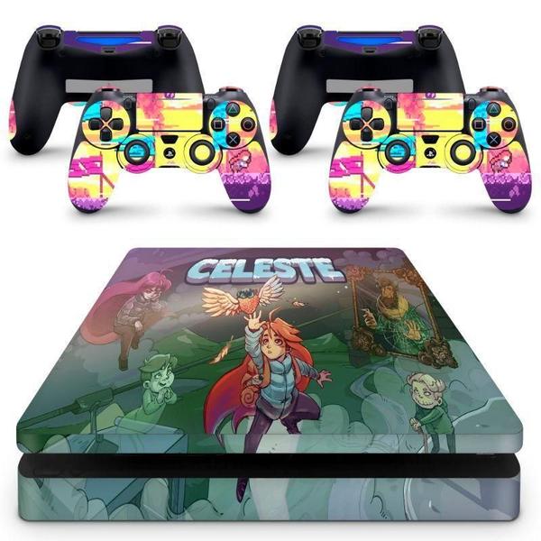 Imagem de Skin Adesivo Protetor Para Ps4 Slim Celeste B2