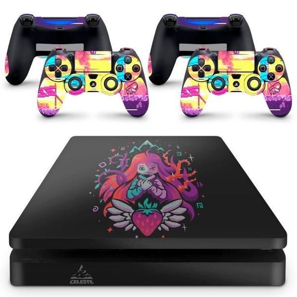 Imagem de Skin Adesivo Protetor Para Ps4 Slim Celeste B3