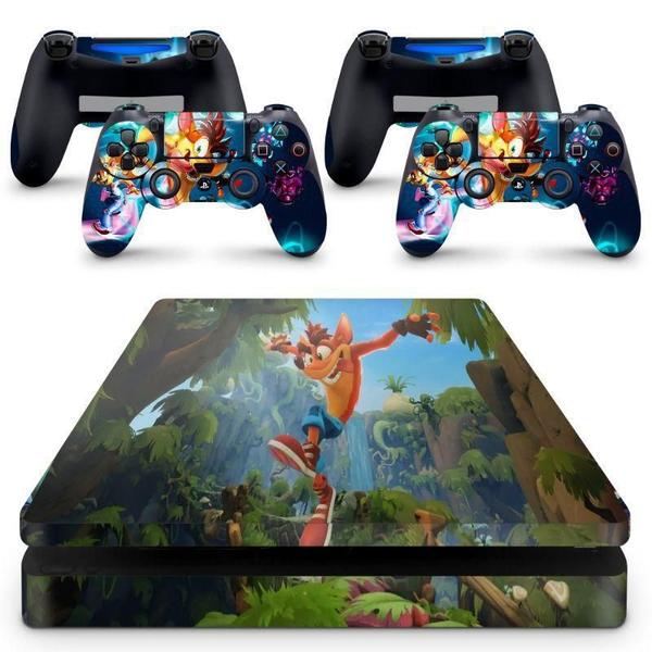 Imagem de Skin Adesivo Protetor Para Ps4 Slim Crash Bandicoot B2