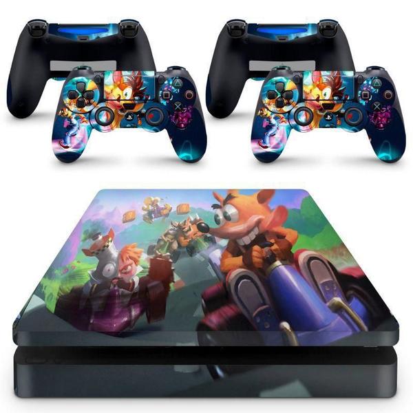 Imagem de Skin Adesivo Protetor Para Ps4 Slim Crash Bandicoot B3