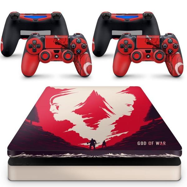 Imagem de Skin Adesivo Protetor Para Ps4 Slim God Of War Kratos B2