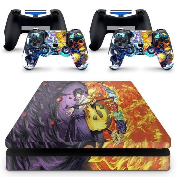 Imagem de Skin Adesivo Protetor Para Ps4 Slim Naruto Sasuke B1