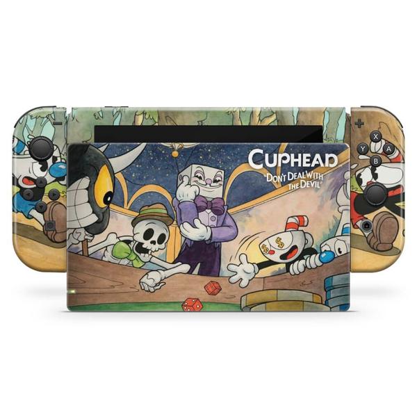 Imagem de Skin Compatível Nintendo Switch Adesivo - Cuphead