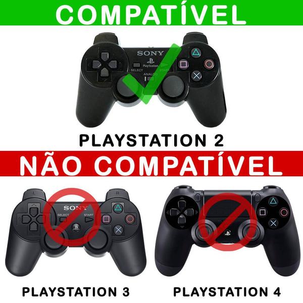 Imagem de Skin Compatível PS2 Controle Adesivo - Branco